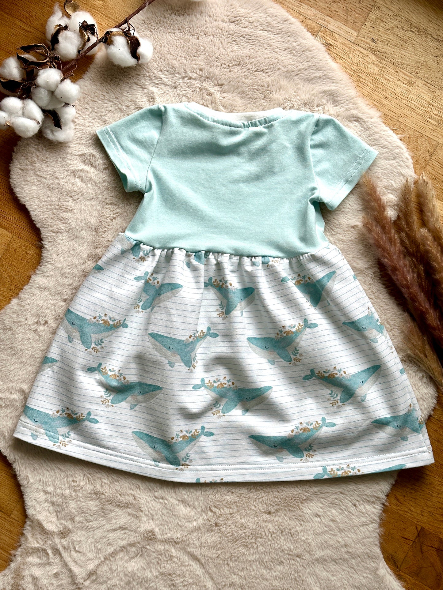 02 | KLEID | Mädchen Kleid Wal | Bio | Größe 86