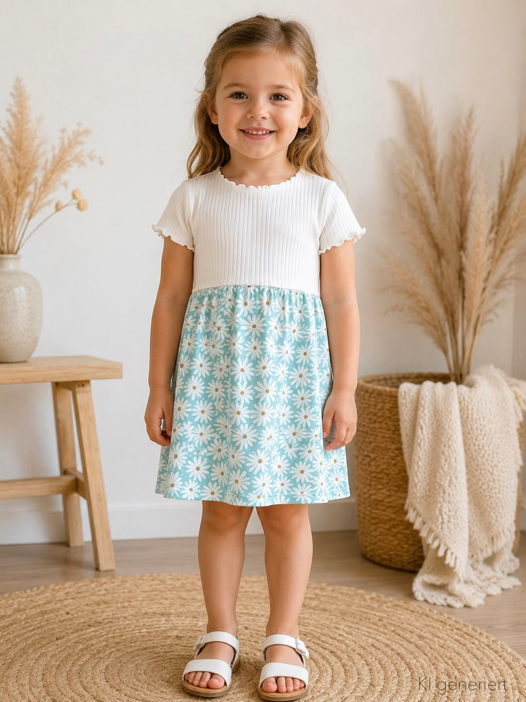 02 | KLEID |  Mädchen Kleid Margeriten | Größe 104