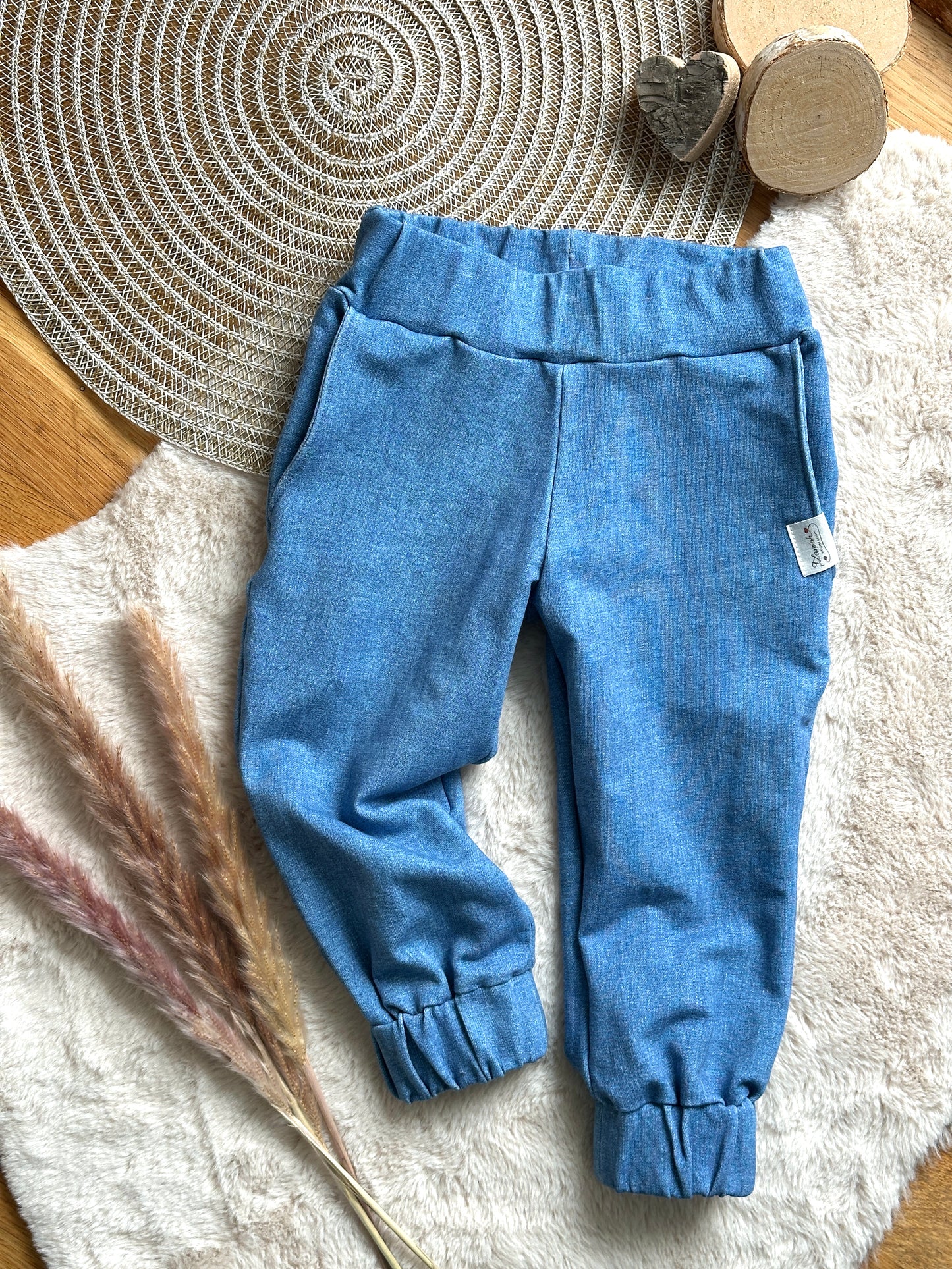 01 |  SET |  Sweater Waldtierfreunde Fuchs & Jogger Jeanslook | Bio | Größe 92
