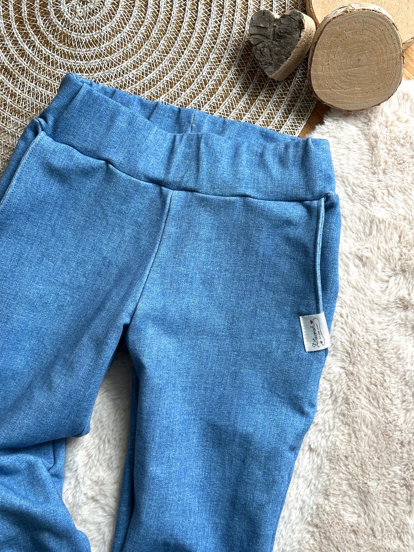 01 |  SET |  Sweater Waldtierfreunde Fuchs & Jogger Jeanslook | Bio | Größe 92