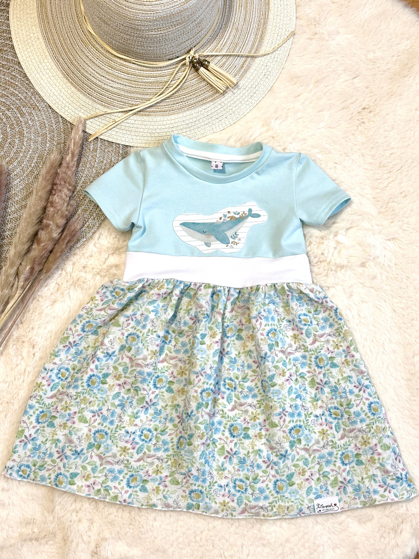 02 |  KLEID |  Mädchen Kleid Blumenwal | Bio | Größe 86