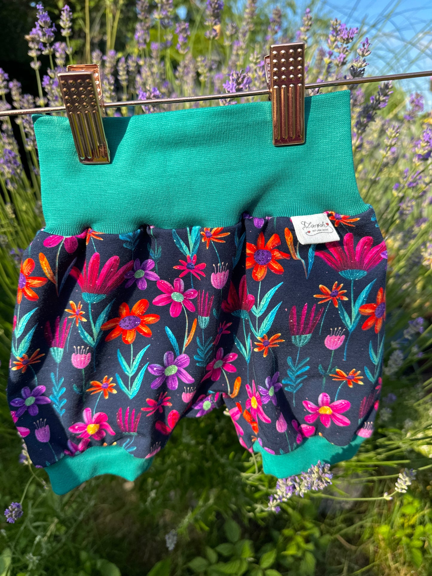 01 | HOSE | Pumphose Aquaflowers | Bio | Größe 68/74