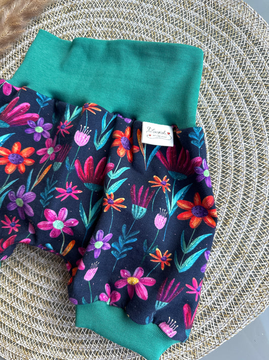 01 | HOSE | Pumphose Aquaflowers | Bio | Größe 68/74