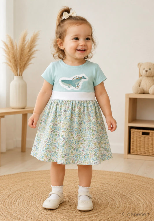 02 |  KLEID |  Mädchen Kleid Blumenwal | Bio | Größe 86