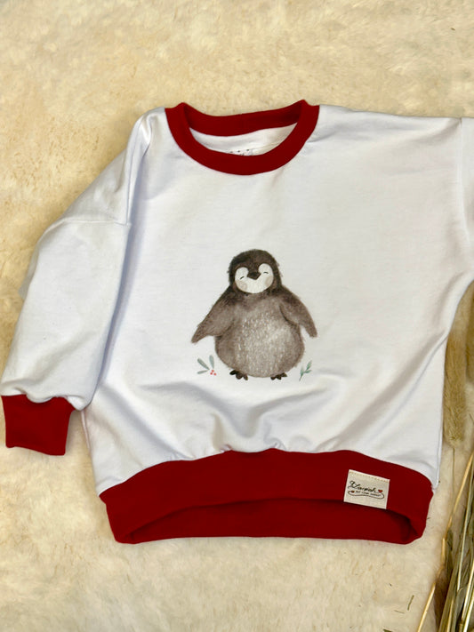 Set: Oversized Sweater & Pumpjeans Pinguin | Bio | Größe 74