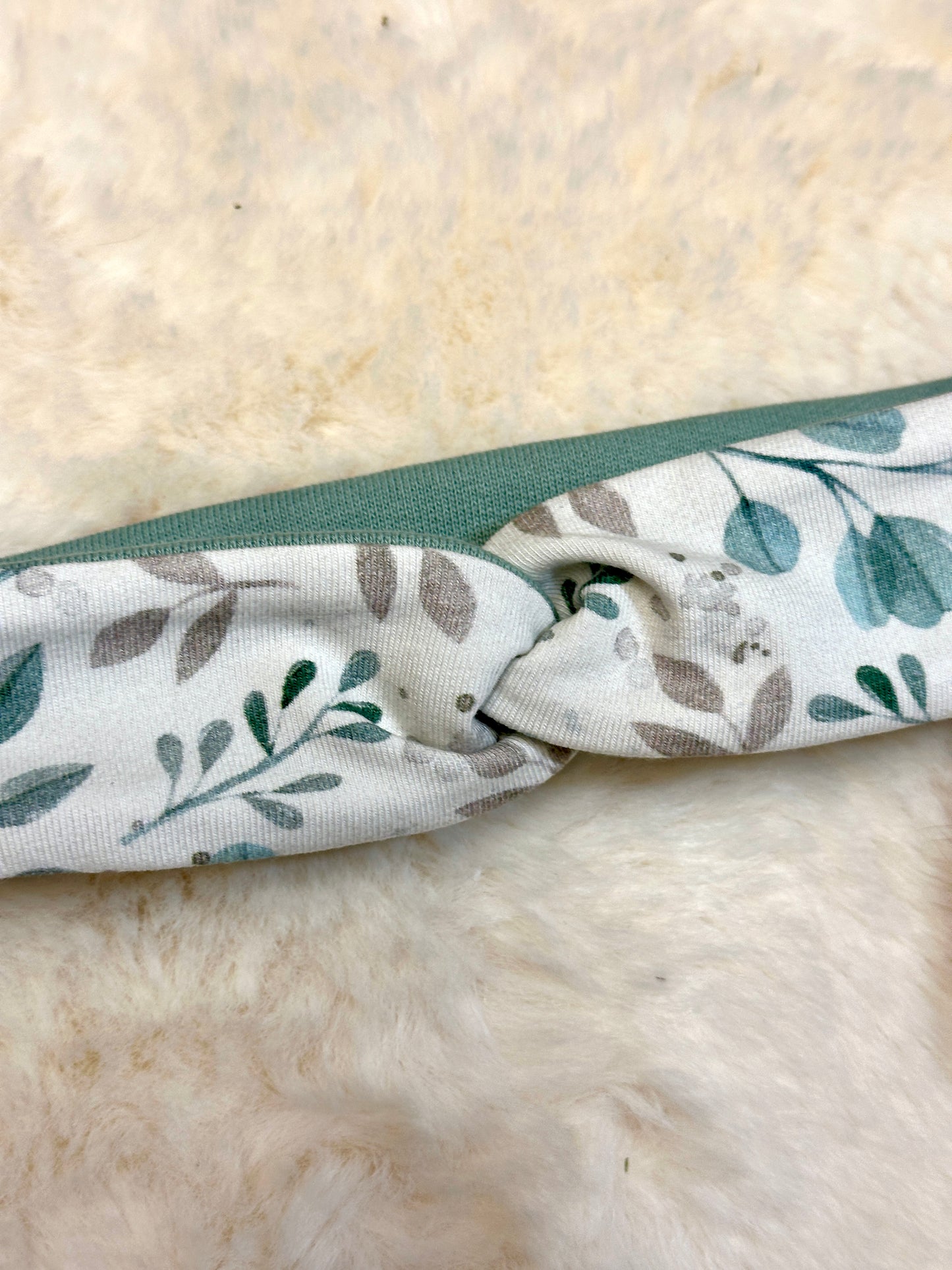 Haarband Blätter KU 46-50 aus Bio Baumwolle