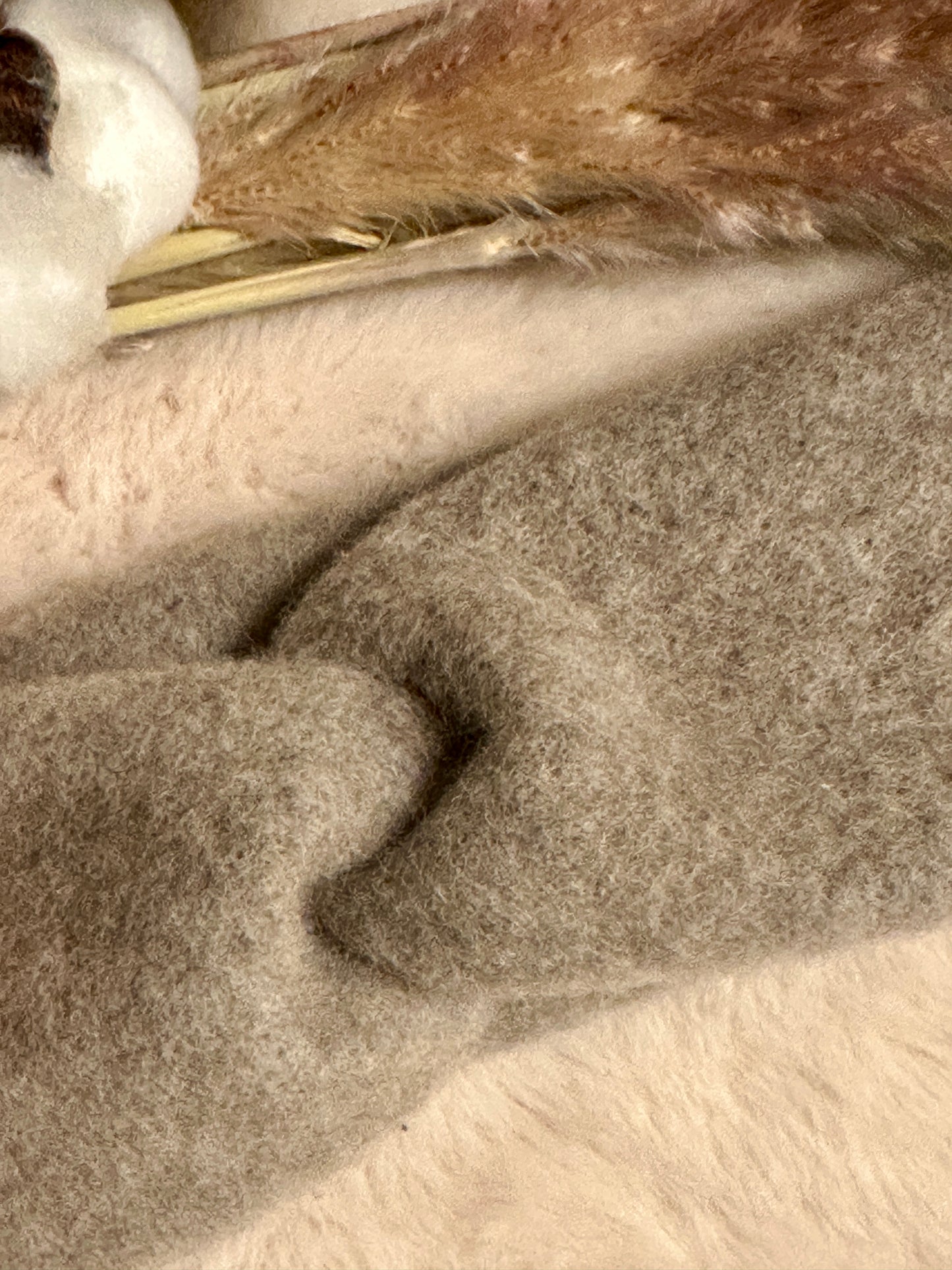 ❄️ Knotenstirnband | Bio Merino Wollfleece | hellbeige