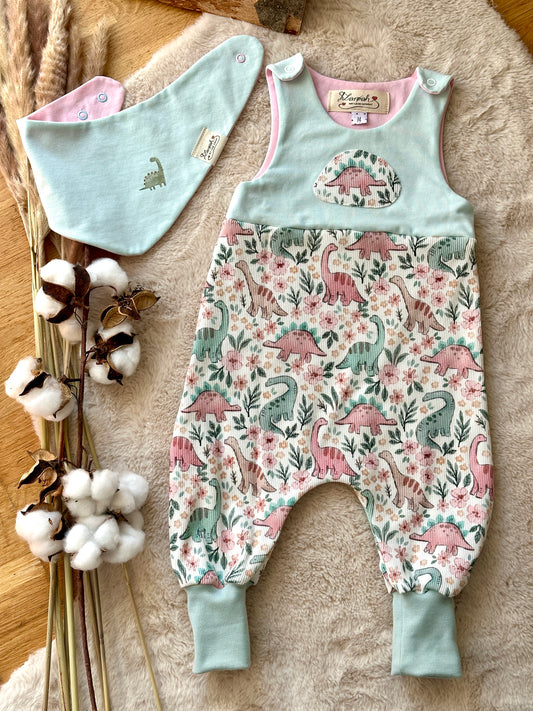 Baby Set: Strampler & Halstuch Dinos | Bio | Größe 74
