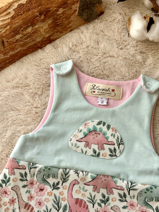 Baby Set: Strampler & Halstuch Dinos | Bio | Größe 74