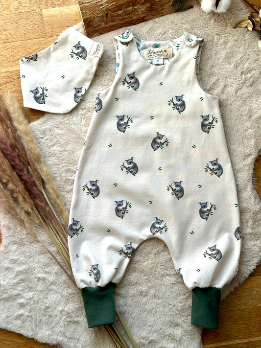 Baby Set: Strampler & Halstuch Koala | Bio | Größe 74