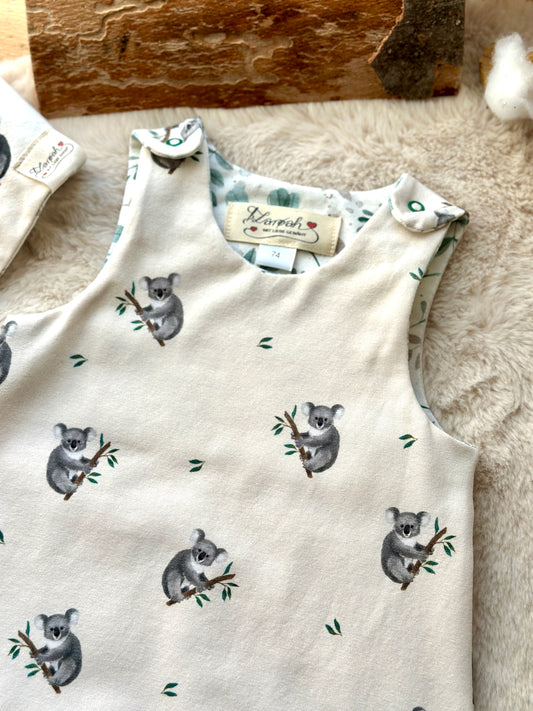 Baby Set: Strampler & Halstuch Koala | Bio | Größe 74